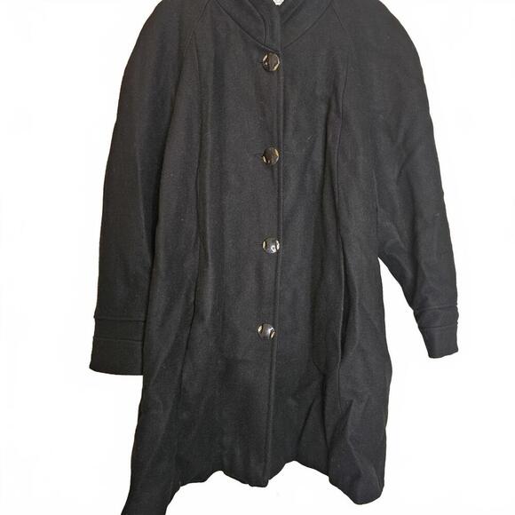 CBO NY Vintage Woolen Coat with Buttons - Picture 3 of 7